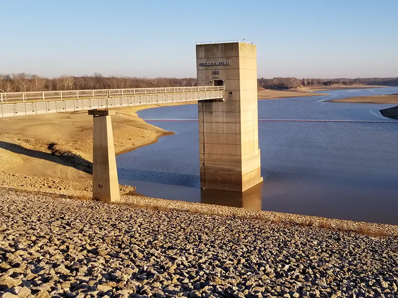 Pre-construction Video Dam and Flood Control Tower