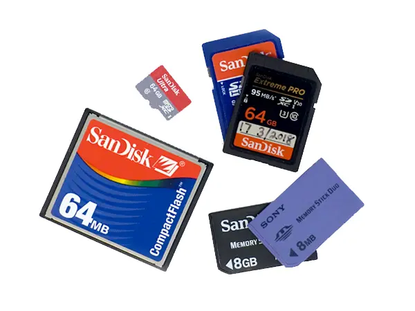 SD XD Compact Flash Media Cards