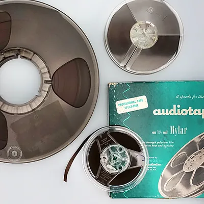 Reel-to-reel Audio to Digital Audio reels, audio tape