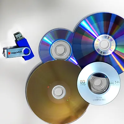 DVDs to Digital Files DVD, MiniDVDs, USB drive