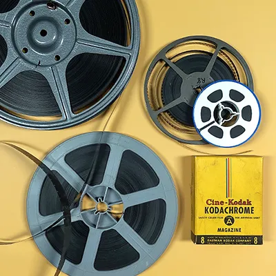 Film Transfer to Digital 8mm and Super 8 Film Reels