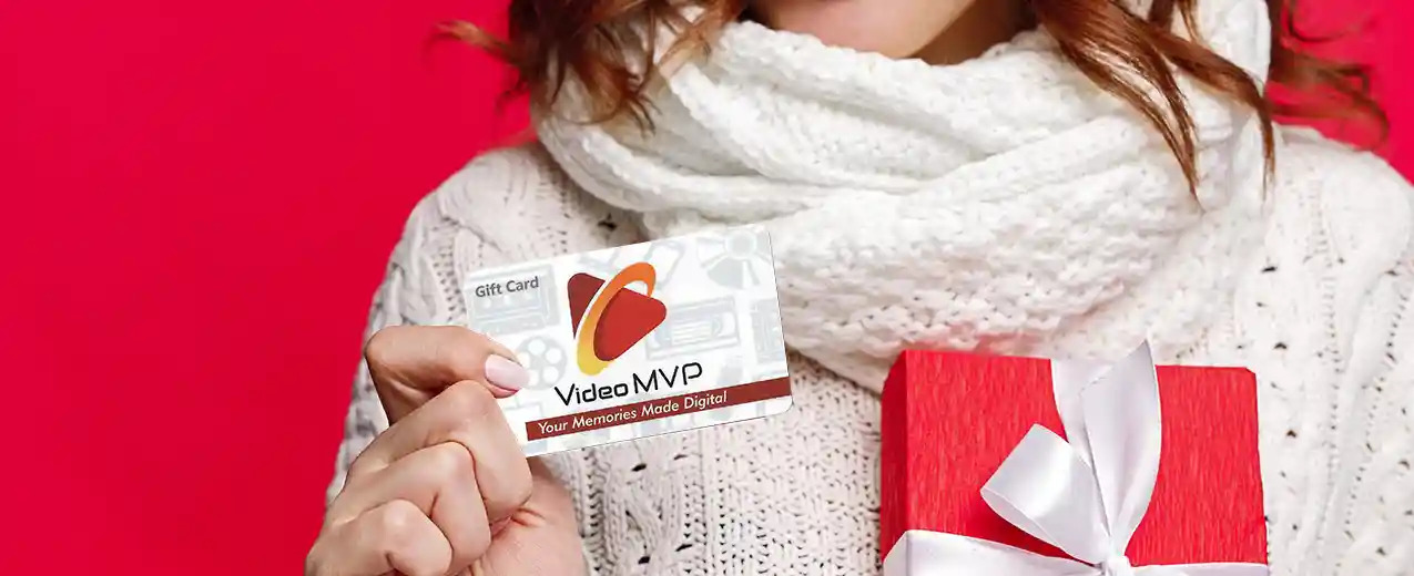 Woman with Video MVP Gift Card